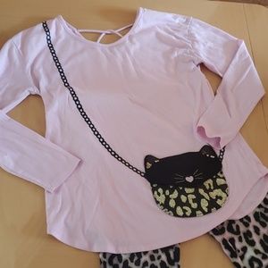 Cheetah print Leggings and matching Top Justice